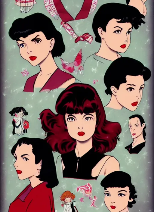 Image similar to Twin Peaks Audrey Horne character by Rumiko Takahashi