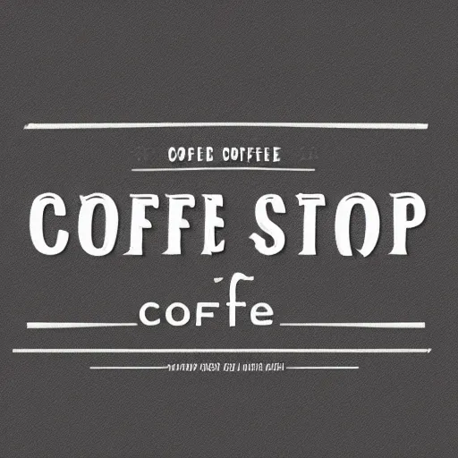 Prompt: hipster logo for coffee shop