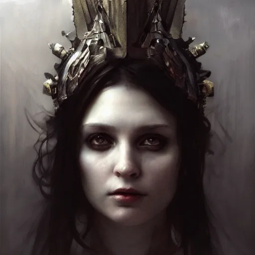 Prompt: dark goth queen, dark fantasy, backlit, hyperrealistic portrait, art of elysium by jeremy mann and alphonse mucha, fantasy art, photo realistic, dynamic lighting, artstation, full figure poster, volumetric lighting, very detailed face, 4 k, award winning