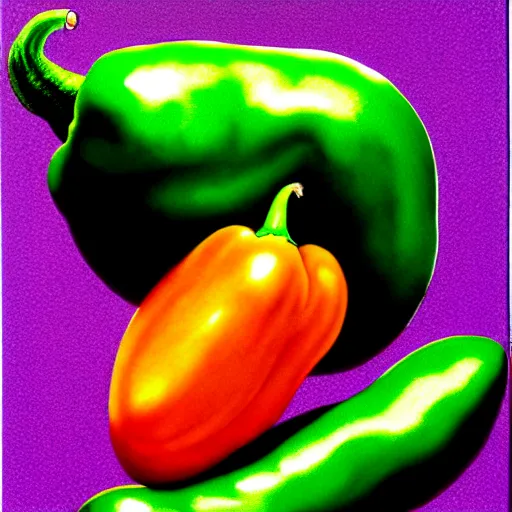 Prompt: jalapeno by shusei nagaoka, kaws, david rudnick, airbrush on canvas, pastell colours, cell shaded, 8 k