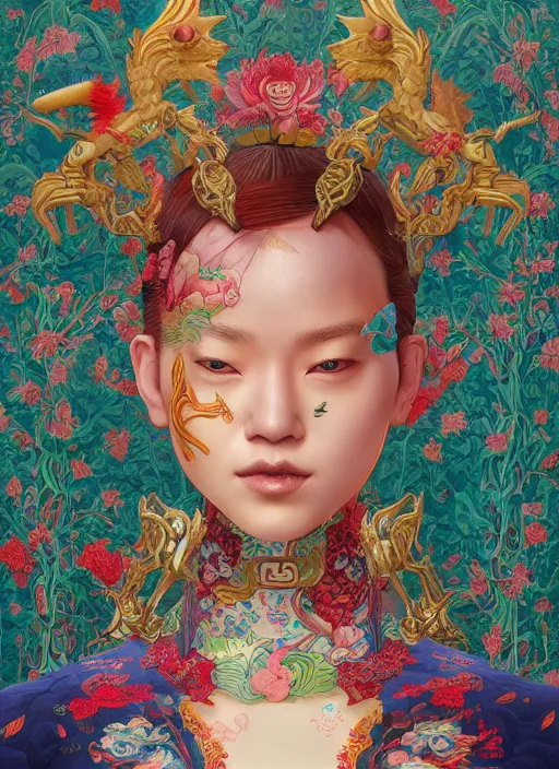 Image similar to chinese :: by Martine Johanna and Simon Stålenhag and Chie Yoshii and Casey Weldon and wlop :: ornate, dynamic, particulate, rich colors, intricate, elegant, highly detailed, centered, artstation, smooth, sharp focus, octane render, 3d