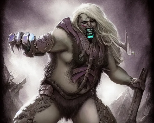 Prompt: paul walter hauser as a drow berserker, fantasy art, d & d, extremely detailed, high quality, award - winning,