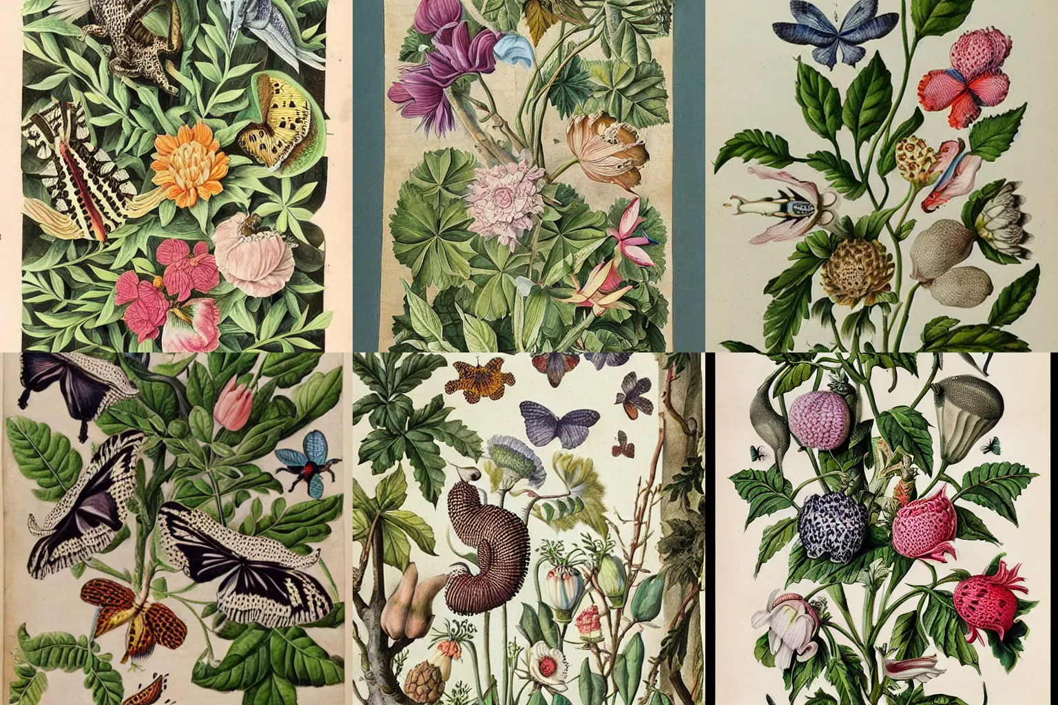 Prompt: artwork by Maria Sibylla Merian,