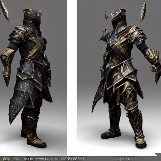 Image similar to hyperrealistic dslr film still of old school runescape armor in skyrim, stunning 8 k octane comprehensive 3 d render, inspired by istvan sandorfi & greg rutkowski & unreal engine, perfect symmetry, dim volumetric cinematic lighting, extremely hyper - detailed, extremely lifelike attributes & lifelike texture, intricate, masterpiece, artstation, stunning