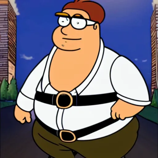 Image similar to a real life photo of peter griffin