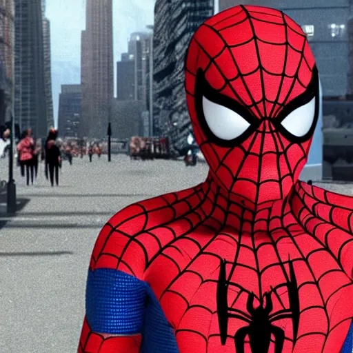 Image similar to A photo of an live-action animated SpiderMan movie starring emma watson. Emma watson face reveal. rendered in Unreal Engine, 8K concept art, detailed, cohesive, mixed media, volumetric lighting, ambient occlusion, 8K 3D, shot on Kodak Ektar
