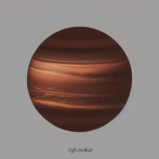 Image similar to brown planet, white background, high detail