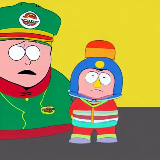 Prompt: Eric Cartman hyperrealistic