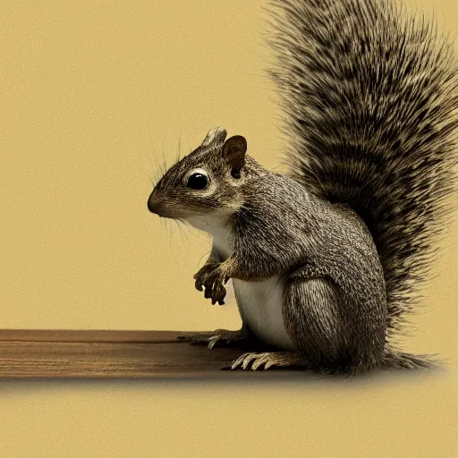 Prompt: detailed photorealistic squirell praying in the style of national geographic