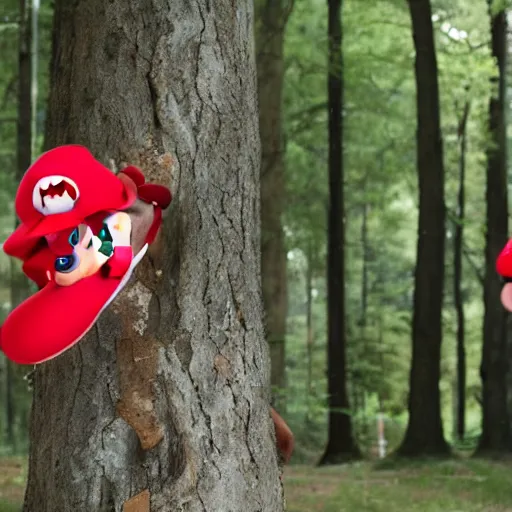 Prompt: super mario in forest gump movie still dslr, 35mm, full-HD