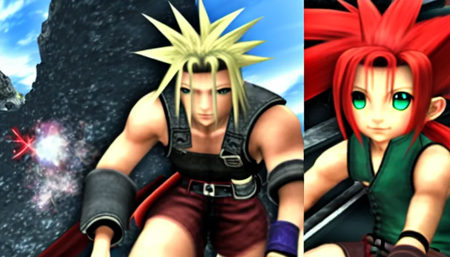 Image similar to the two complementary forces that make up all aspects and phenomena of life, from Final Fantasy VII