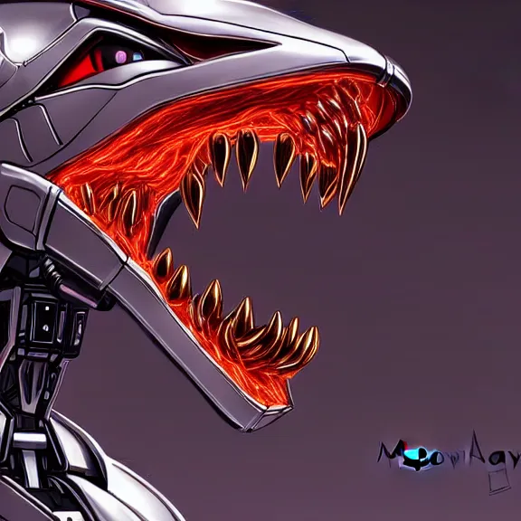 Image similar to close up mawshot of a perfect elegant beautiful stunning anthropomorphic hot female robot mecha dragon, with sleek silver metal armor, glowing OLED visor, looking the camera, eating camera pov, open dragon maw being highly detailed and living, pov camera looking into the maw, food pov, micro pov, prey pov, vore, digital art, pov furry art, anthro art, furry, warframe art, high quality, 8k 3D realistic, dragon mawshot art, maw art, macro art, micro art, dragon art, Furaffinity, Deviantart, Eka's Portal, G6