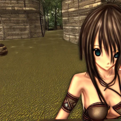 Image similar to anime girl in morrowind