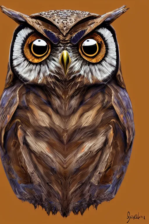 Image similar to mars owl, highly detailed, digital art, sharp focus, trending on art station