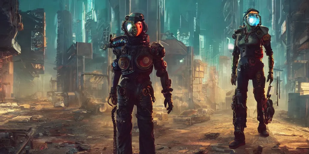 Image similar to cyberpunk cat gang, fallout 5, studio lighting, deep colors, apocalyptic setting, sneak peak