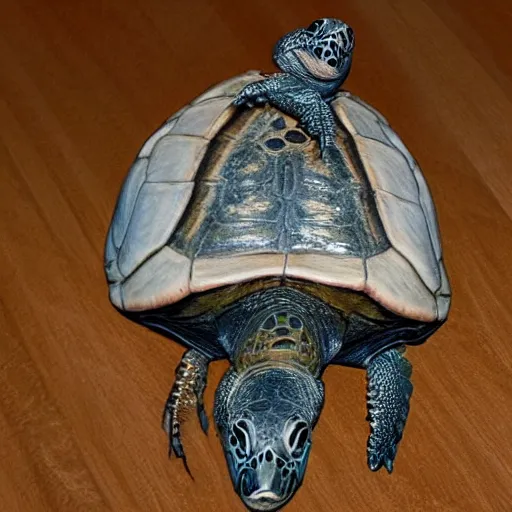 Image similar to mitch mcconnell as a turtle