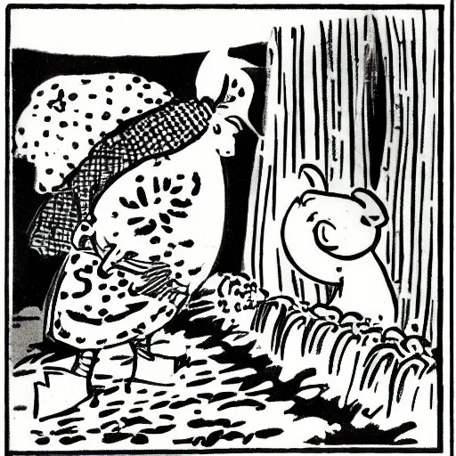 Image similar to by tove jannson, moomin, vintage comic