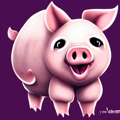 Prompt: cute adorable pig 2 d sprite, trending on artstation, deviantart, pixiv, video game asset, by yee chong silverfox
