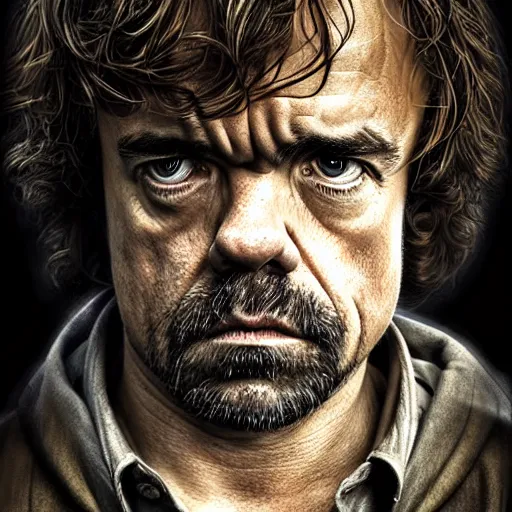 Prompt: peter dinklage as john locke in lost, digital painting, extremely detailed, 4 k, intricate, brush strokes, mark arian, artgerm, bastien lecouffe - deharme
