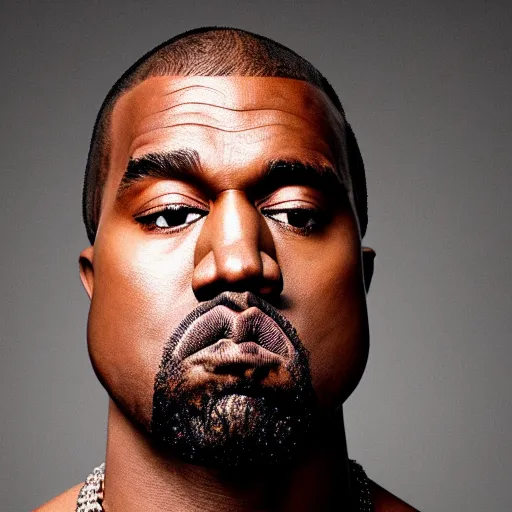 Image similar to kanye west as squidward, photo portrait