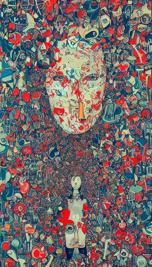 Image similar to london city portrait of a beautiful world, by james jean