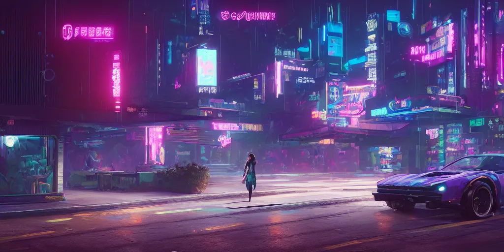 Image similar to a nice sweet frog in cyberpunk 2 0 7 7, night time, city lights, extremely detailed digital painting, in the style of fenghua zhong and ruan jia and jeremy lipking and peter mohrbacher, mystical colors, rim light, beautiful lighting, 8 k, stunning scene, raytracing, octane, trending on artstation