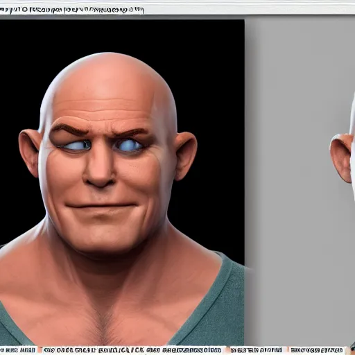 Prompt: a photography of mister clean realistic
