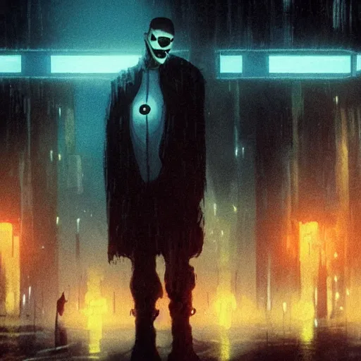 Image similar to sans in blade runner