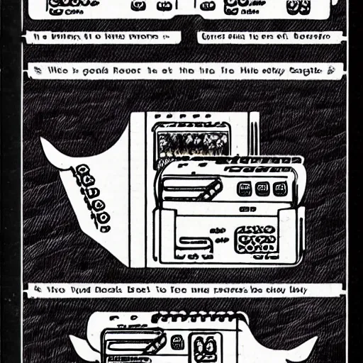 Prompt: A beautiful, highly detailed illustration of the intimidating 'last boss of beauracracy' in an NES instruction manual