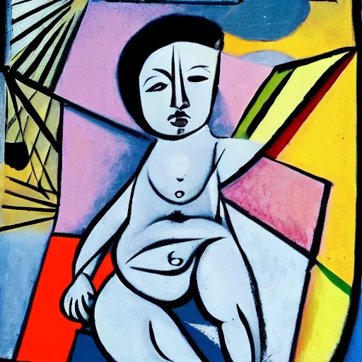 Prompt: you can make money off of the aids baby, picasso, hd, 4 k