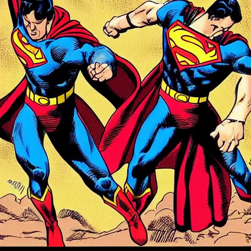 Image similar to “ bruce springsteen as superman, by jack kirby ”