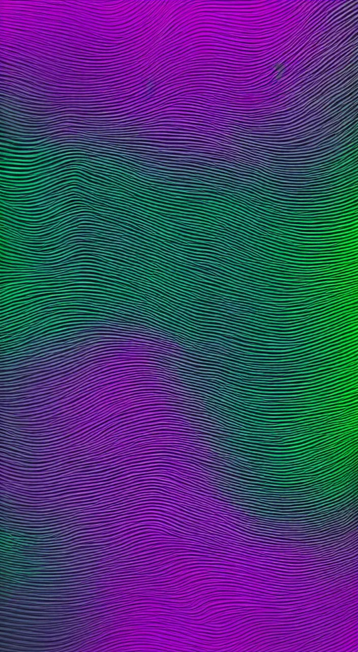 Prompt: a black! background with a purple and green wave, a raytraced image by stanley twardowicz, behance, generative art, black background, matte background, smokey background