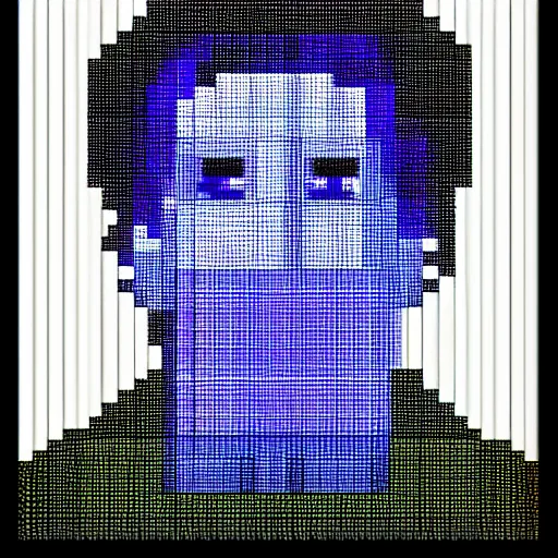 Image similar to a pixelated man