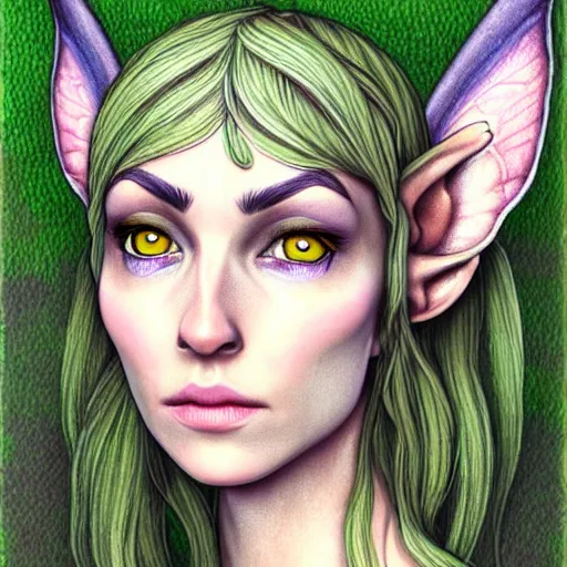 Image similar to highly detailed portrait of an elven fairy