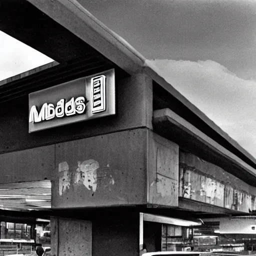 Image similar to Brutalist McDonalds