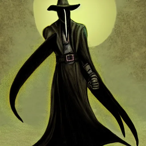 Image similar to plague doctor by andrew redding