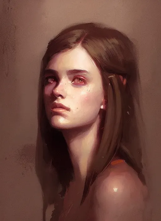 Prompt: a portrait of a pretty young lady by greg rutkowski
