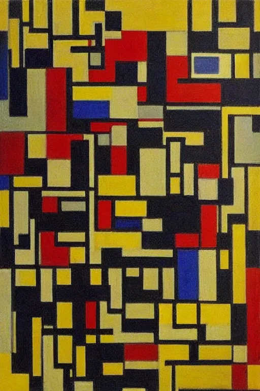 Image similar to “Painting made by Piet Mondrian”