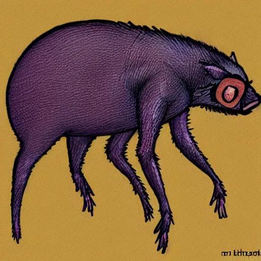 Prompt: spider pig chimera