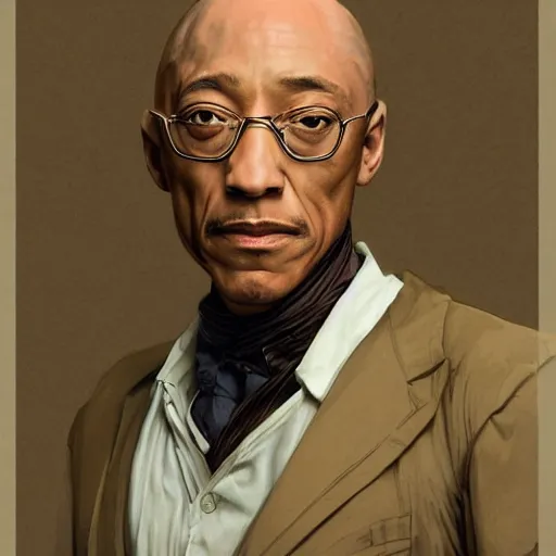 Image similar to Giancarlo Esposito as Professor X, highly detailed, digital painting, artstation, concept art, smooth, sharp focus, illustration, ArtStation, art by artgerm and greg rutkowski and alphonse mucha and J. C. Leyendecker and Edmund Blair Leighton and Katsuhiro Otomo and Geof Darrow and Phil hale and Ashley wood and Ilya repin and Charlie Bowater