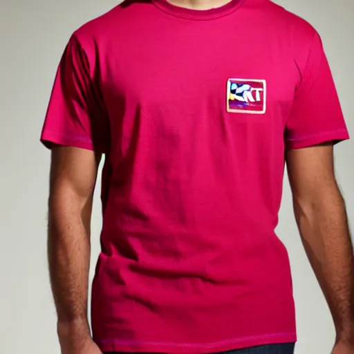 Image similar to A tied-dyed t-shirt with kirkland logo at the front