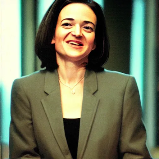 Prompt: Photo of Sheryl Sandberg in 1997