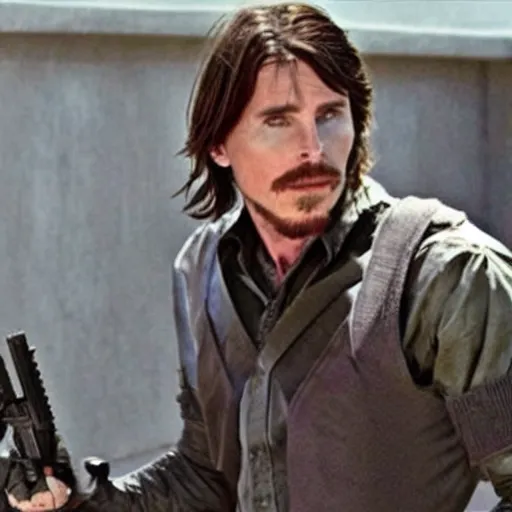 Prompt: christian bale as the jackal