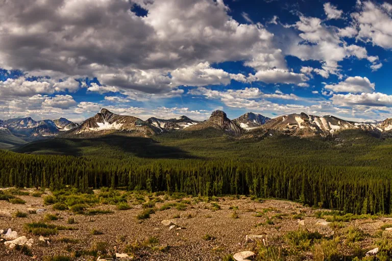 Image similar to A panoramaic view of Montana's wilderness