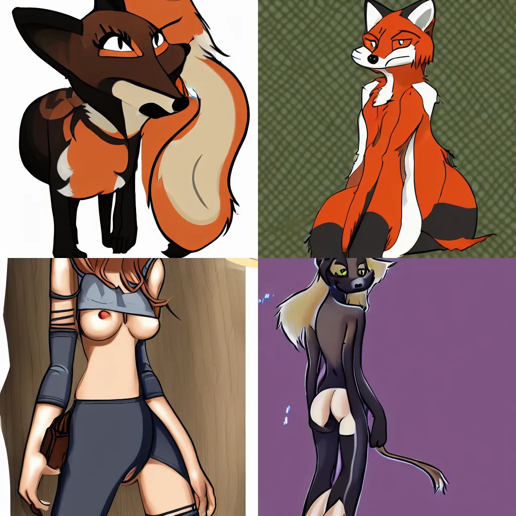 Prompt: female fox furry Katiehofgard furaffinity