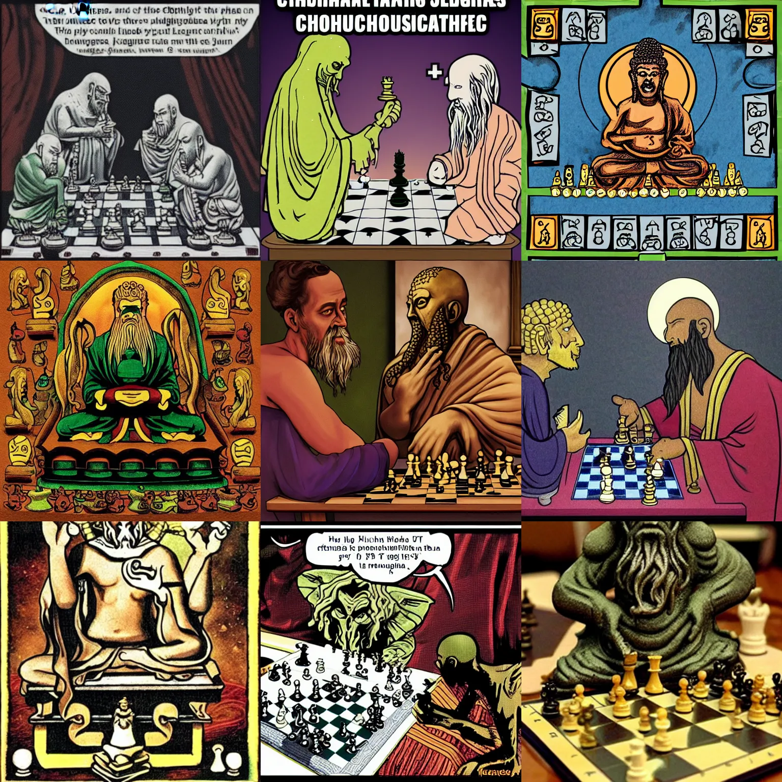 chess boxing in the style of enki bilal, Stable Diffusion