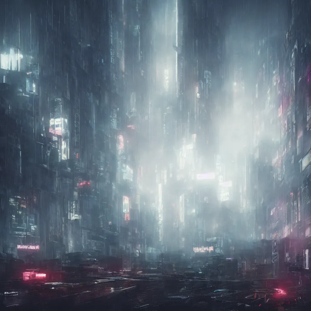 Prompt: cyberpunk Manchester, UK, cyberpunk, blade runner 2049 style, concept art, photorealistic, atmospheric, mist, moody, hero shot, futuristic