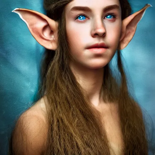 Image similar to stunning portrait photography of young beautiful elf queen from national geographic award winning