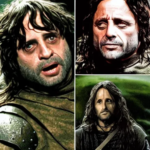 Image similar to Danny devito as Aragorn in lord of the rings