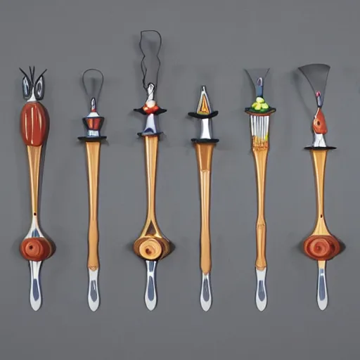 Prompt: kitchen utencils designed by Salvador Dali